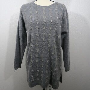 Vintage Lambswool Angora Sweater Holiday Christmas Snowflake Studio Collection S